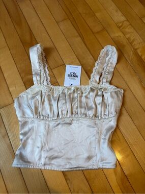 Princess Polly Satin and Lace Tank